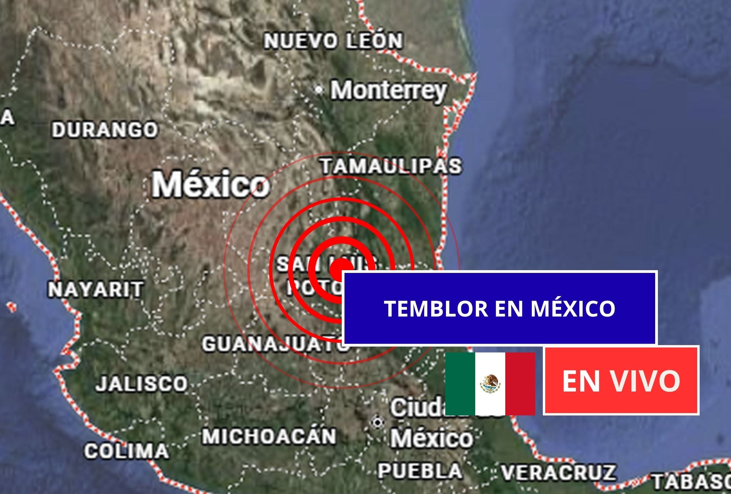 Sigue el reporte oficial del Servicio Sismológico Nacional (SSN) sobre los últimos temblores registrados en México hoy, martes 09 de junio de 2026. (Imagen creada con foto de Google Maps para Gestión Mix)