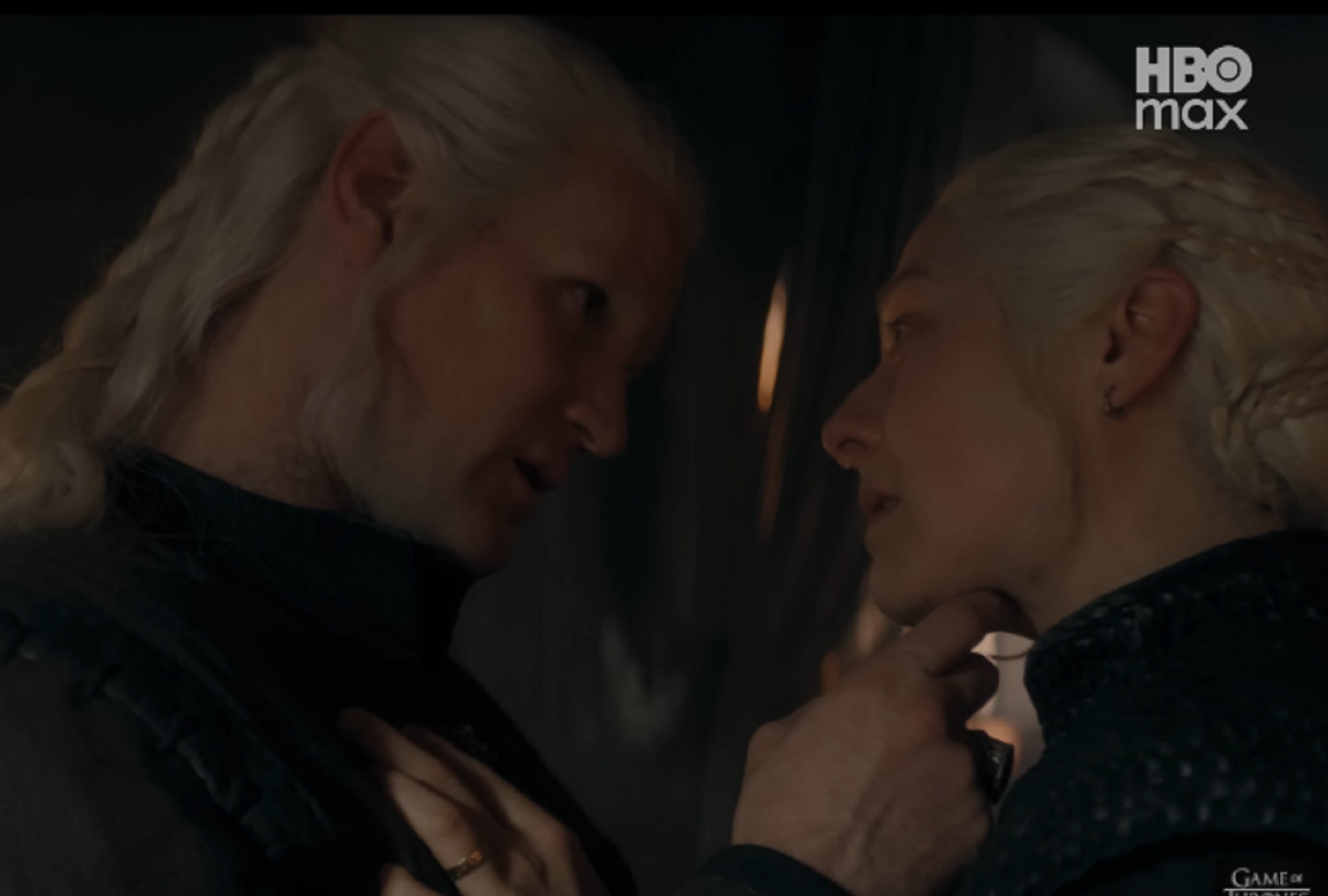 Daemon (Matt Smith) y Rhaenyra Targaryen (Emma D’Arcy) en una escena del octavo y último episodio de la tercera temporada de "House of the Dragon" (Foto: HBO)