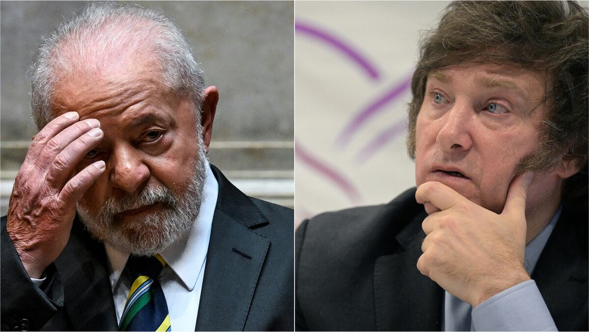 Luiz Inacio Lula da Silva y Javier Milei han expresado su rechazo hacia el otro en el pasado. (Foto: AFP)