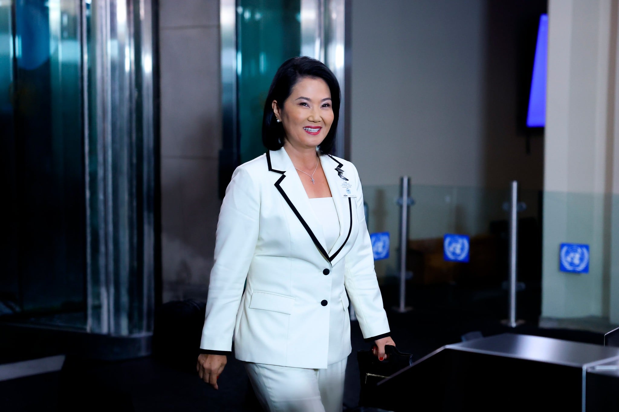 Keiko Fujimori expone este martes ante la Asamblea General de la ONU en Nueva York. Foto: difusión