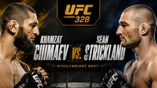 Khamzat Chimaev — Sean Strickland EN VIVO, por el UFC 328: horario, cartelera, TV y dónde ver pelea EN DIRECTO en México y USA