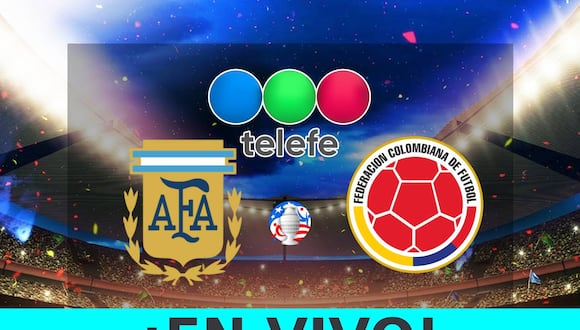 Señal oficial de Telefe para mirar el partido Argentina vs. Colombia por la final de la Copa América 2024 desde el Hard Rock Stadium de Miami, Florida. (Foto: Noé Yactayo)