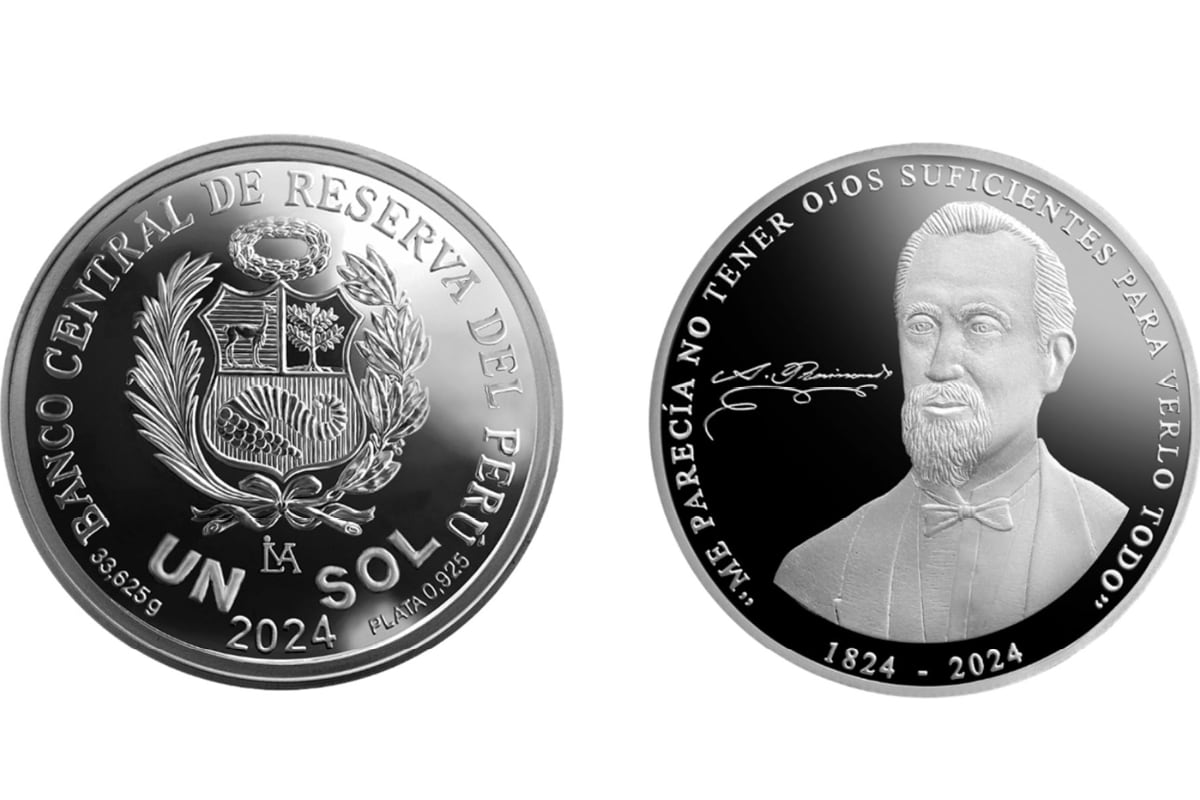 El Banco Central de Reserva (BCR) celebra los 200 años del nacimiento de Antonio Raimondi con el lanzamiento de una nueva moneda de plata (Foto: BCR)
