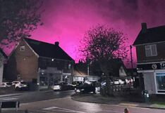 Por qué el cielo se tornó rosado en el Reino Unido
