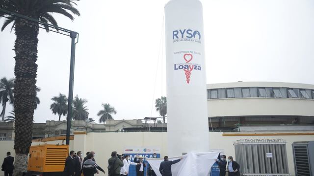 COVID-19: inauguran planta criogénica de oxígeno en hospital Arzobispo Loayza
