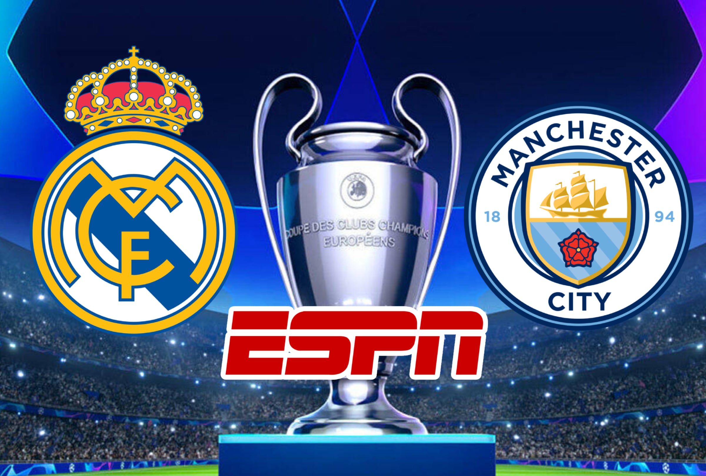 MADRID (ESPAÑA), 11/03/2026.- Cobertura oficial de ESPN EN VIVO ONLINE para ver el partido entre Real Madrid y Manchester City este miércoles 11 de marzo por la ida de los octavos de final de la UEFA Champions League 2025-26 desde el Estadio Santiago Bernabéu, Madrid. FOTO DE NOÉ YACTAYO PARA GESTIÓN MIX