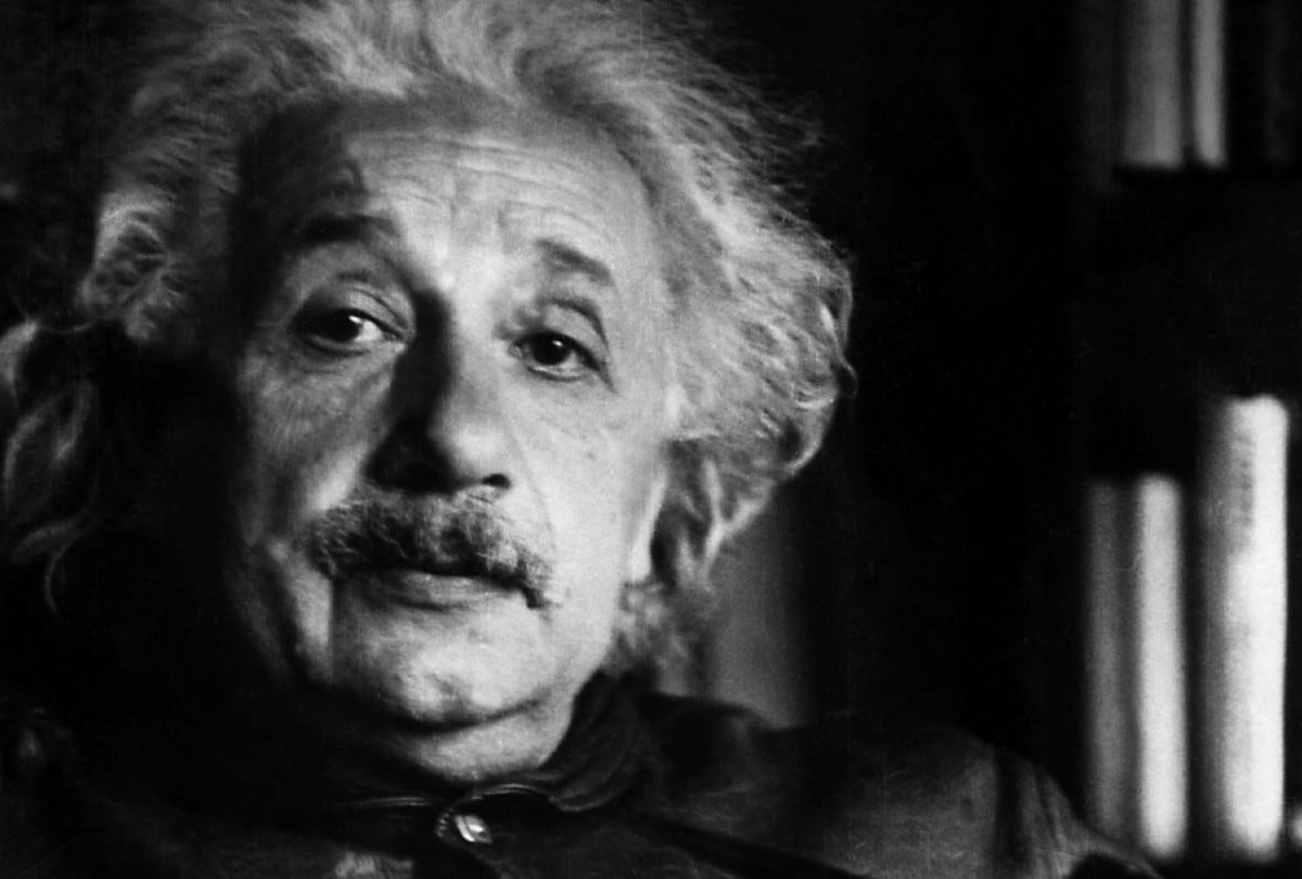 Retrato tomado el 6 de febrero de 1938 en la Universidad de Princeton del físico Albert Einstein, autor de la teoría de la relatividad. | Crédito: ACME / AFP