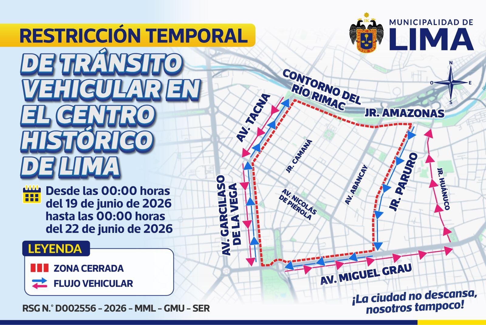 Mapa Desvíos. Foto: MML