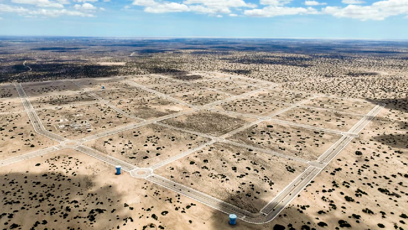 Vista aérea del proyecto de futura ciudad Charles Sutton. Foto: SBN.