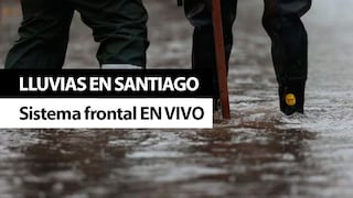Sistema frontal en Santiago EN VIVO, 14 de junio - lluvias, precipitaciones y pronóstico vía Meteochile