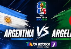 TV Azteca 7 transmitió el partido Argentina 3-0 Argelia por el Mundial 2026