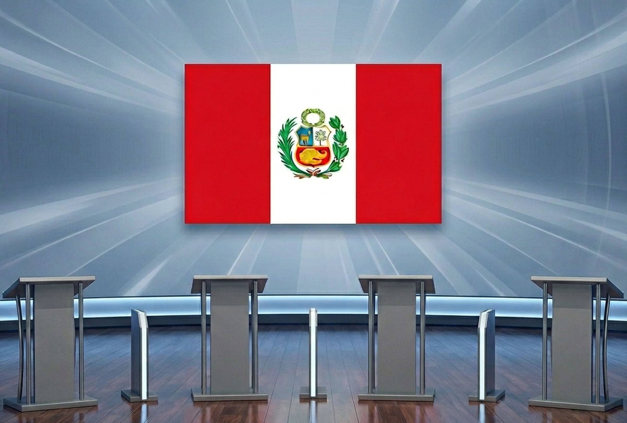 En esta nota podrás descubrir a qué hora es y dónde ver el debate presidencial del JNE 2026 EN VIVO hoy, miércoles 1 de abril. (Crédito: Imagen creada por Gestión Mix usando la IA de Gemini)