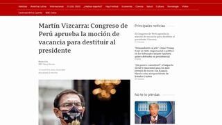 Así informaron los medios internacionales sobre la vacancia del presidente Vizcarra