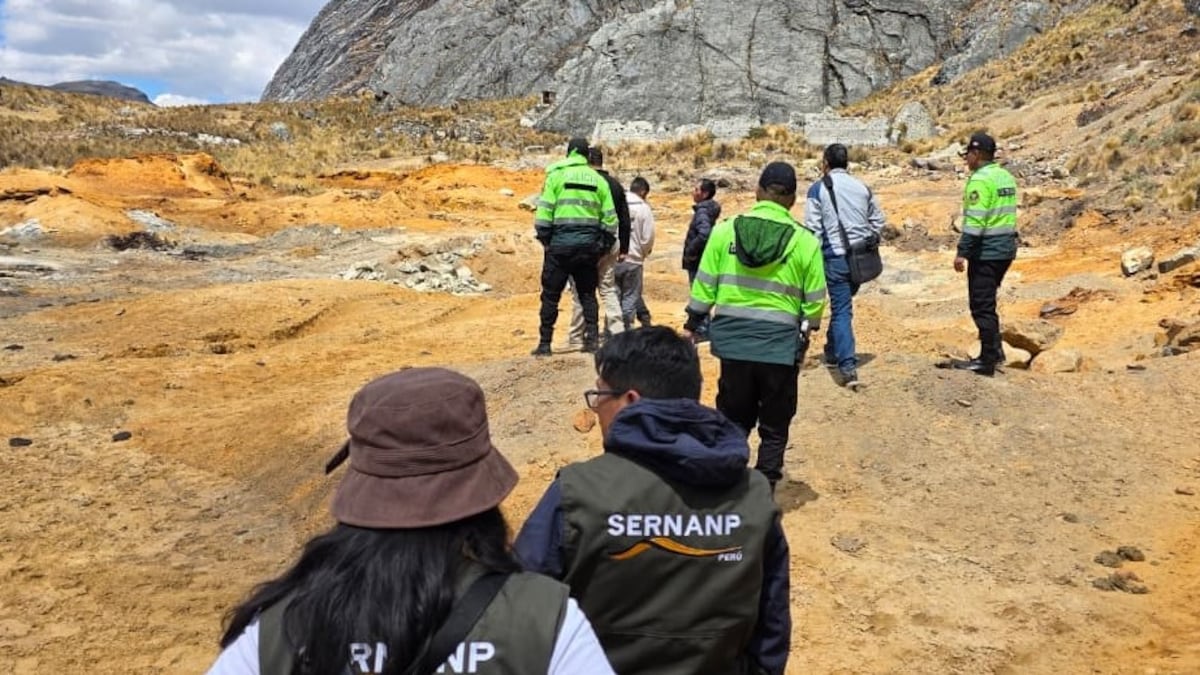 Parque Nacional Huascarán: retienen maquinaria vinculada a presunta actividad minera ilegal