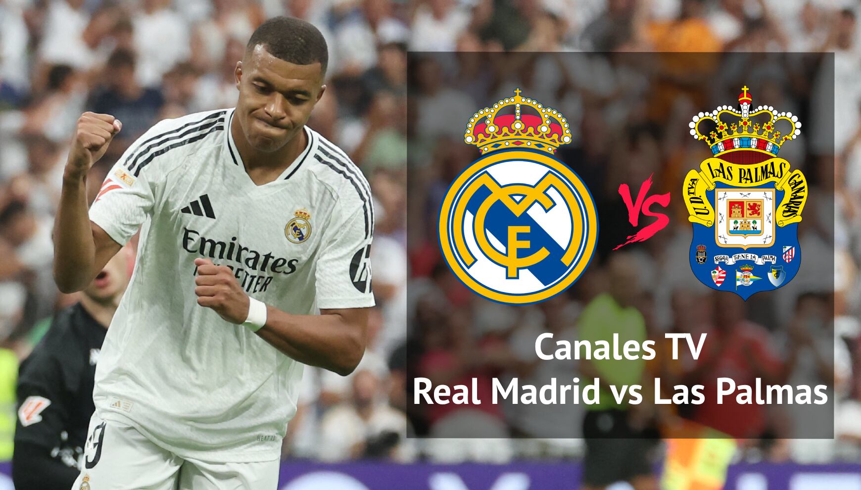 Este jueves 29 de agosto Real Madrid se enfrenta a Las Palmas por la jornada 3 de LaLiga 2024-25. Conoce los canales TV. (Foto: AFP/Composición Mix)