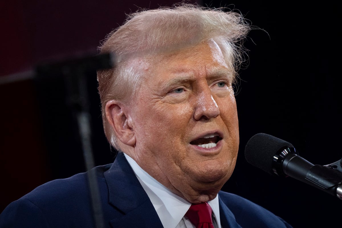 El expresidente de Estados Unidos y candidato presidencial republicano Donald Trump. (Foto de Chris Kleponis / AFP)