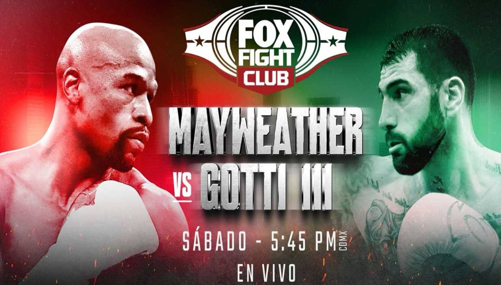 A través de FOX Sports Premium podrás ver la pelea entre Floyd Mayweather y John Gotti III este sábado 24 de agosto desde el Arena CDMX, México. (Foto: FOX SPORTS)