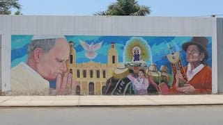 El papa León XIV se hace omnipresente en Chiclayo con estatuas, murales e incluso comida