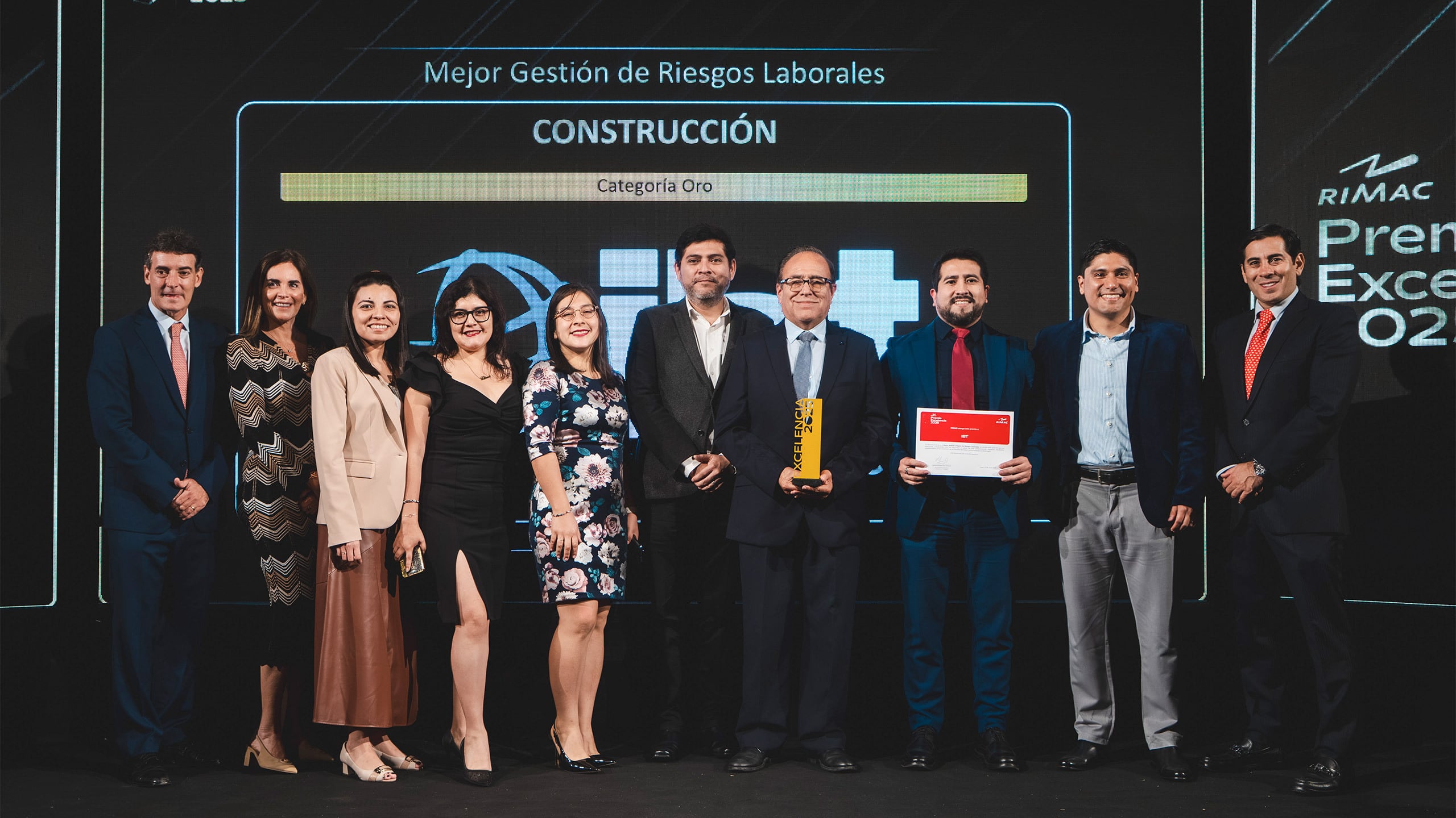 En Mejor Gestión de Riesgos Laborales, el Oro fue para IBT (Construcción).