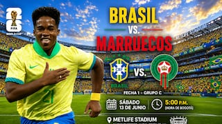 GOL Caracol televisó el partido Brasil 1-1 Marruecos por el Mundial 2026