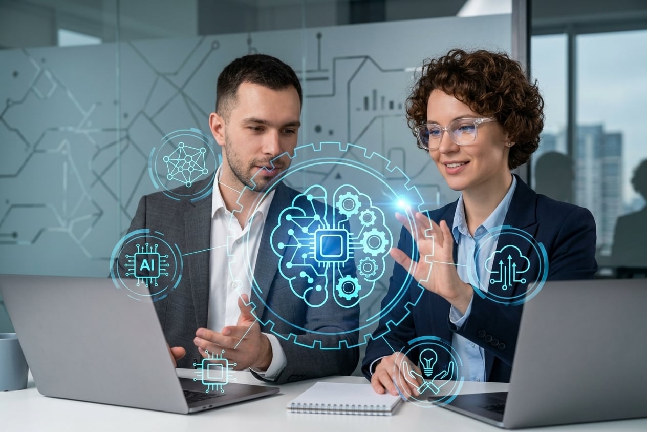 La comisión sectorial estudiará los efectos de la inteligencia artificial, la automatización y la robotización en los puestos de trabajo. Foto: Creada con IA Gemini.