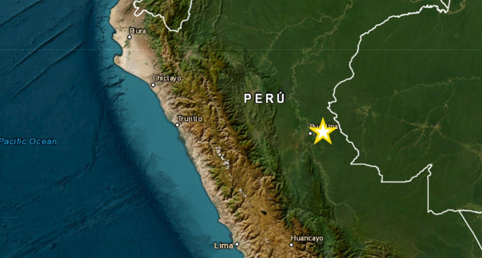 Se reporta sismo de 5.7 de magnitud con epicentro en Ucayali. Foto: IGP