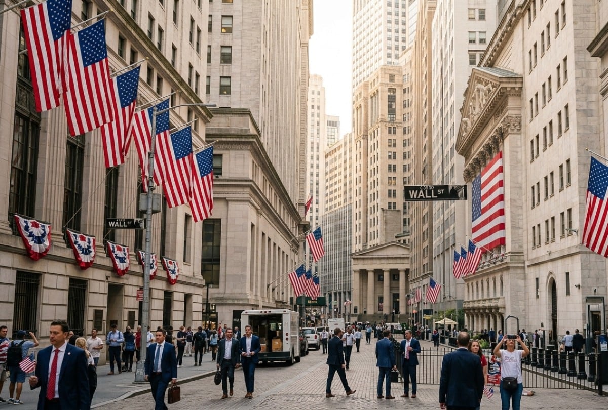 La Bolsa de Nueva York suspenderá sus operaciones el 3 de julio por la observancia del feriado federal en EE.UU. | Crédito: Imagen creada por Gestión MIX usando Gemini