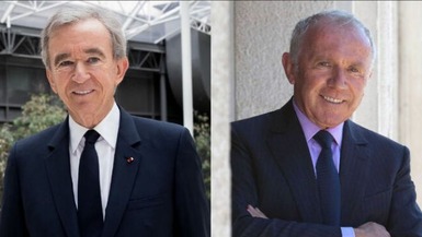Bernard Arnault (LVMH) y François Pinault (Grupo Kering)