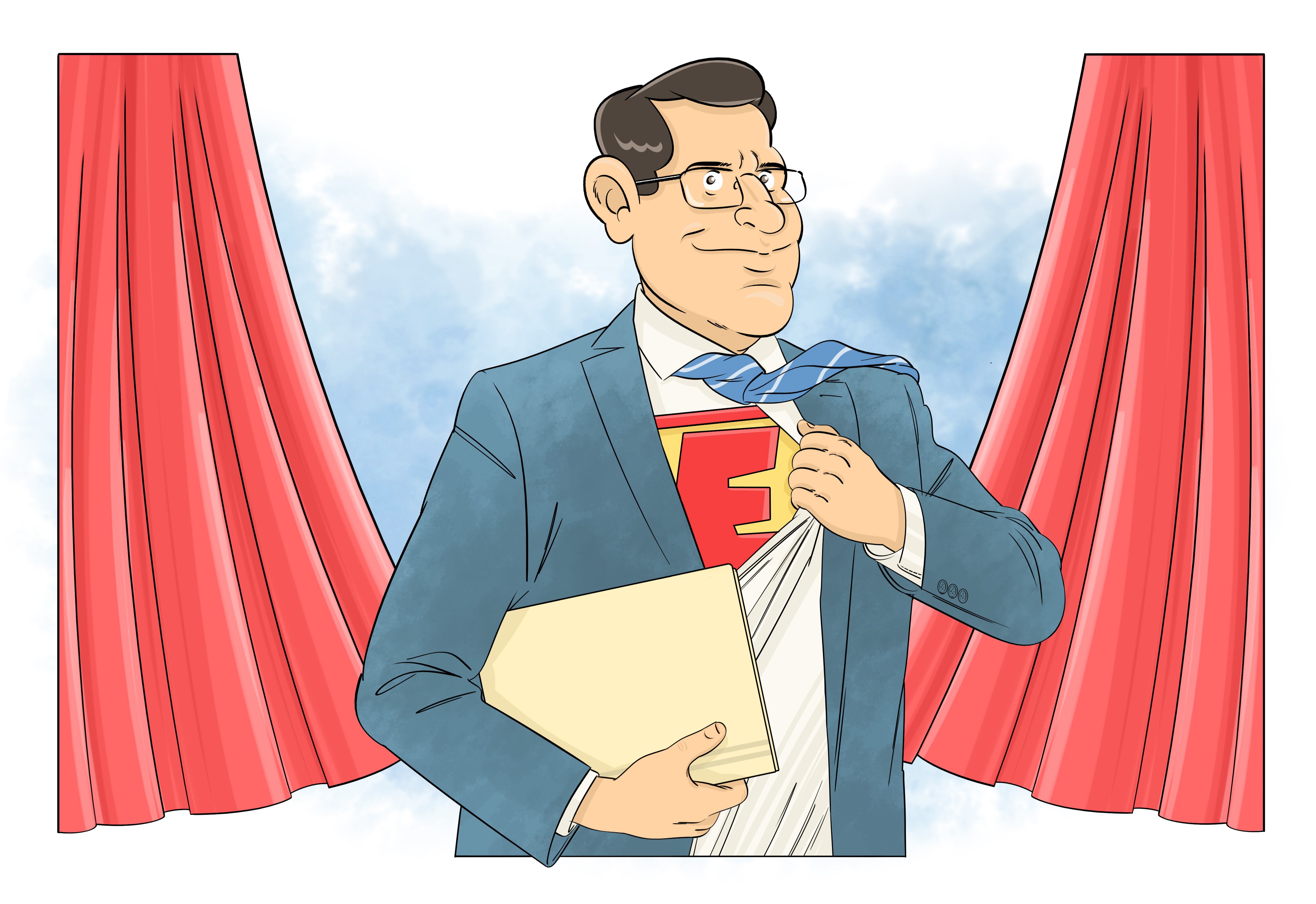 "En toda organización, el empresario marca la dirección, señala las políticas y los ideales; él compromete su patrimonio, y eso es loable; lo animaría a seguir apostando por el Perú, donde tantas posibilidades hay". (Ilustración: Lavida)