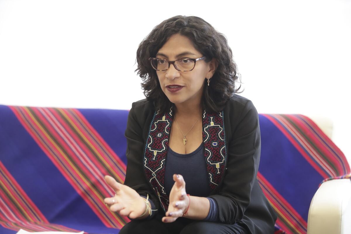 Ministra de Cultura Leslie Urteaga aclara que hermano de Dina Boluarte no tiene cargo en el Ejecutivo. Foto: Hugo Pérez