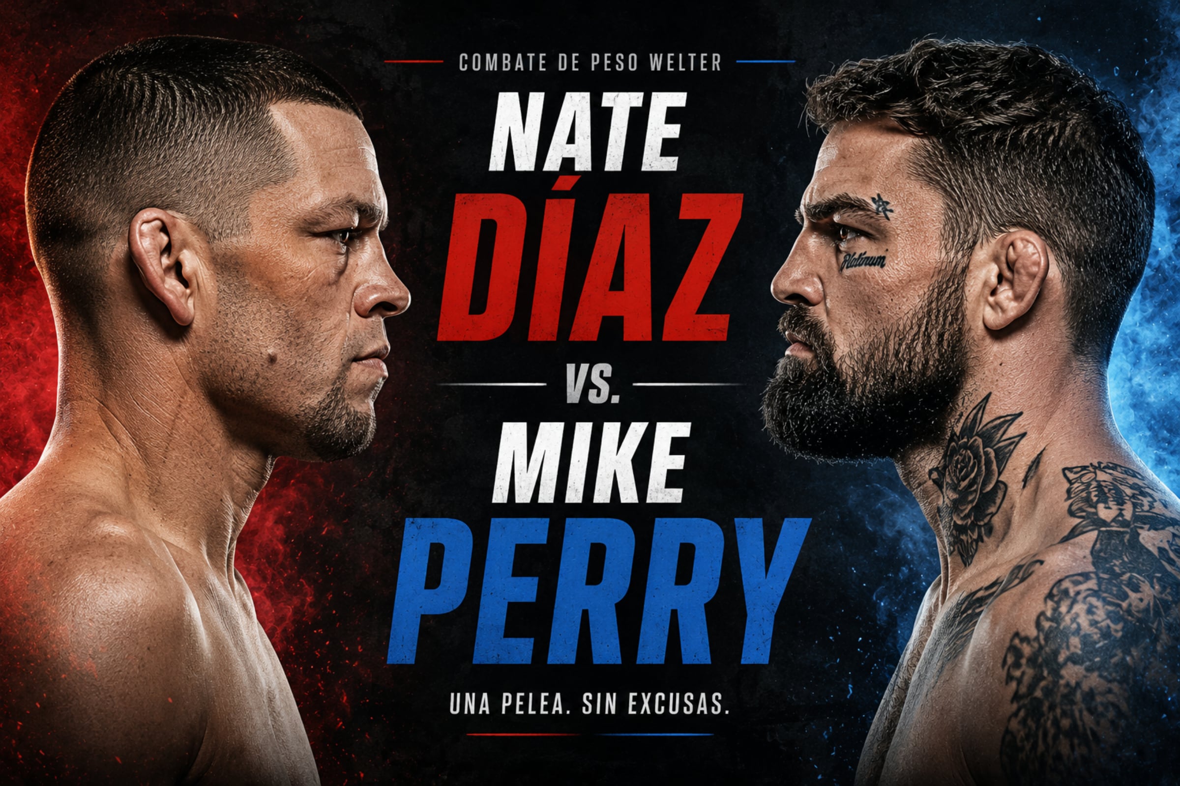 Revisa los horarios y canales para ver la pelea de Nate Díaz vs. Mike Perry, este sábado 16 de mayo de 2026, por evento de MMA desde Los Angeles. (Foto: Imagen creada por El Comercio MAG utilizando la IA de Chat GPT)