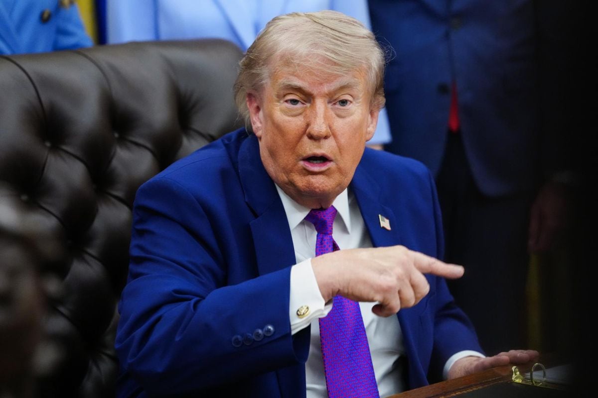 Trump ha bromeado en varias ocasiones con postularse a la presidencia en unas futuras elecciones del país latinoamericano al asegurar que “obtendría un respaldo mayor que el de cualquier otra persona en la historia”. Foto: EFE/EPA/AARON SCHWARTZ / POOL