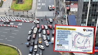 Cercado de Lima: cierres y desvíos por marchas