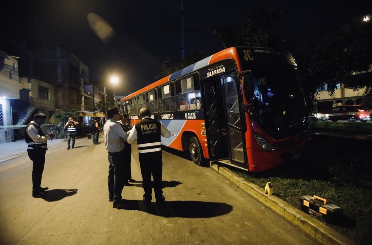 Balean a chofer de la línea de buses el Rápido en plena avenida 12 de octubre en San Martín de Porres. (Foto: cesar.grados@photo.gec)