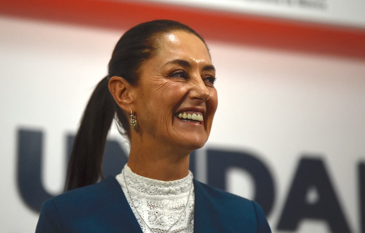 La ex jefa de gobierno de la Ciudad de México y candidata presidencial por el partido Morena, Claudia Sheinbaum. (Foto de Claudio CRUZ/AFP)