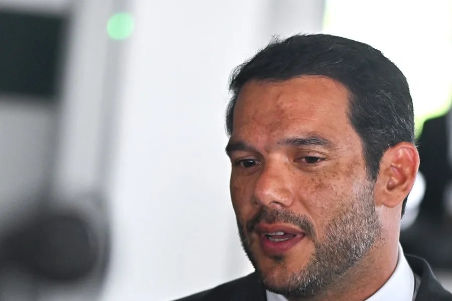 El presidente de la Confederación Brasileña de Fútbol (CBF), Samir Xaud. EFE/ Andre Borges