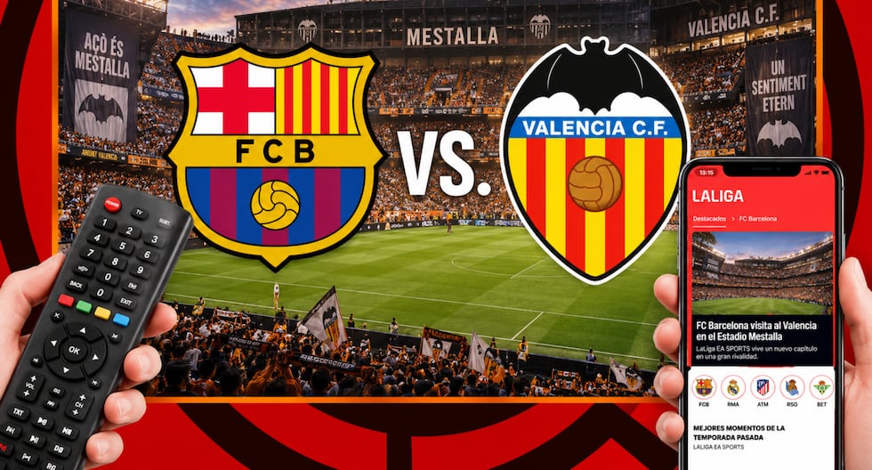 ¿A qué hora juega y en qué canal transmiten FC Barcelona vs. Valencia EN VIVO hoy por LaLiga 2026?