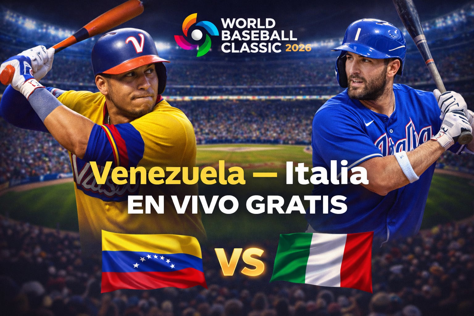 No te pierdas el Venezuela vs. Italia EN VIVO este lunes 16 de marzo de 2026 (Imagen hecha por Gestión con apoyo de la IA Gemini)