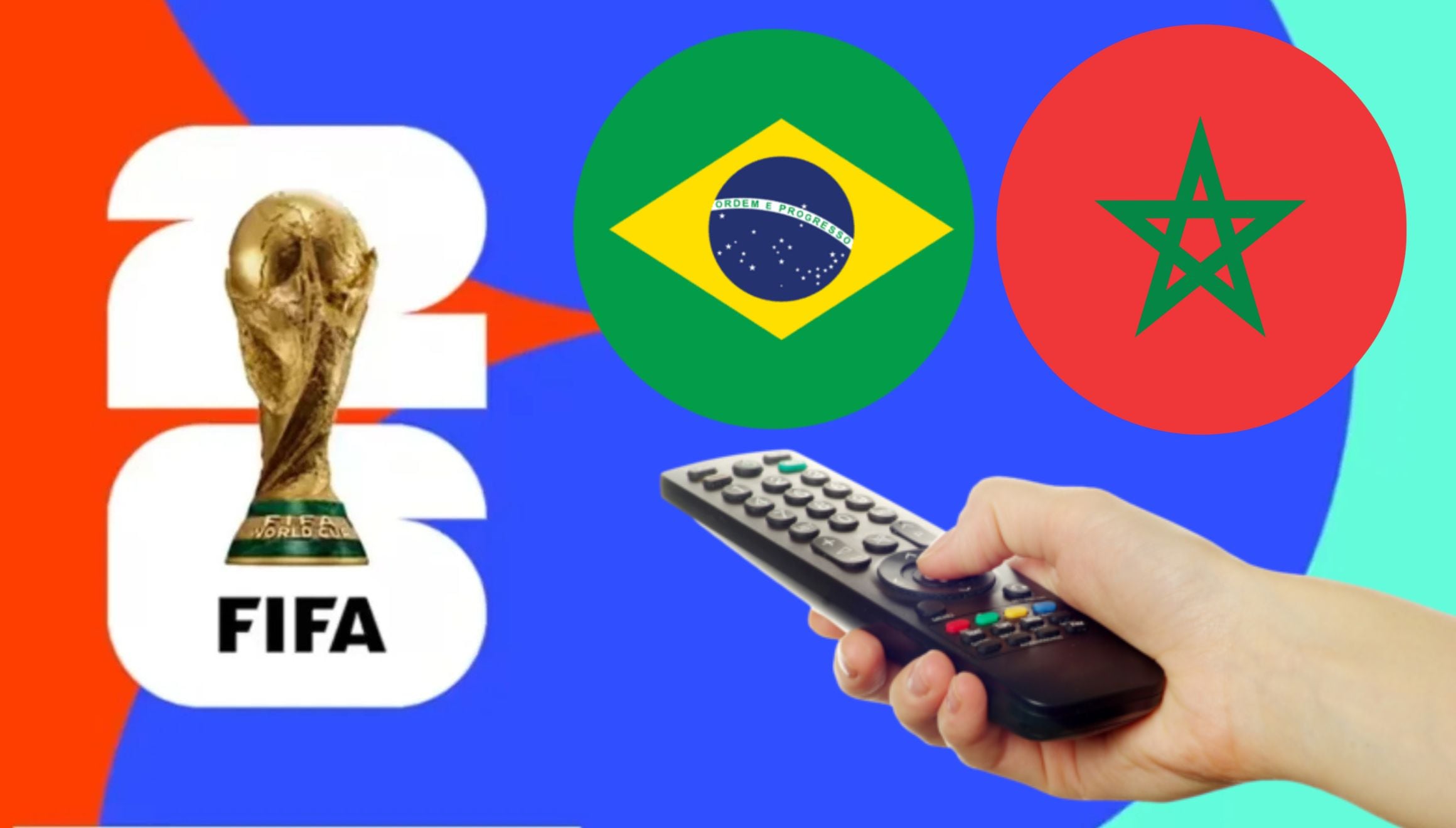 Conoce qué canales de TV y streaming online pasan el partido debut entre Brasil vs. Marruecos este 13 de junio por el grupo C de la Copa Mundial 2026. (Foto: Composición Depor)