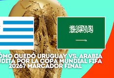 ¿Cómo quedó Uruguay vs. Arabia Saudita EN VIVO hoy por la Copa Mundial FIFA 2026? Marcador final en directo online