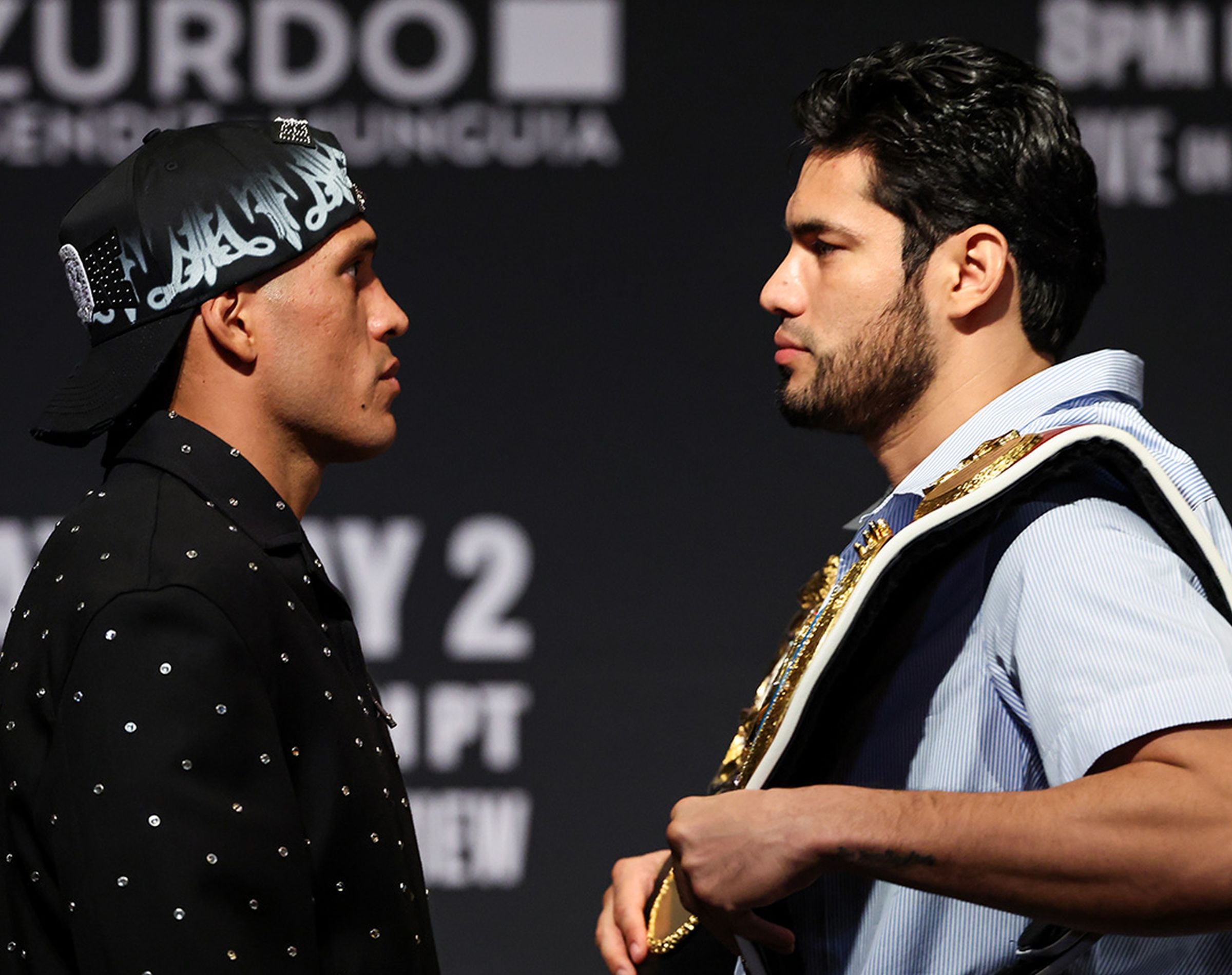 La pelea David Benavidez vs. Gilberto Ramírez promete ser muy emocionante de principio a fin. (Foto: @GoldenBoyBoxing / X)