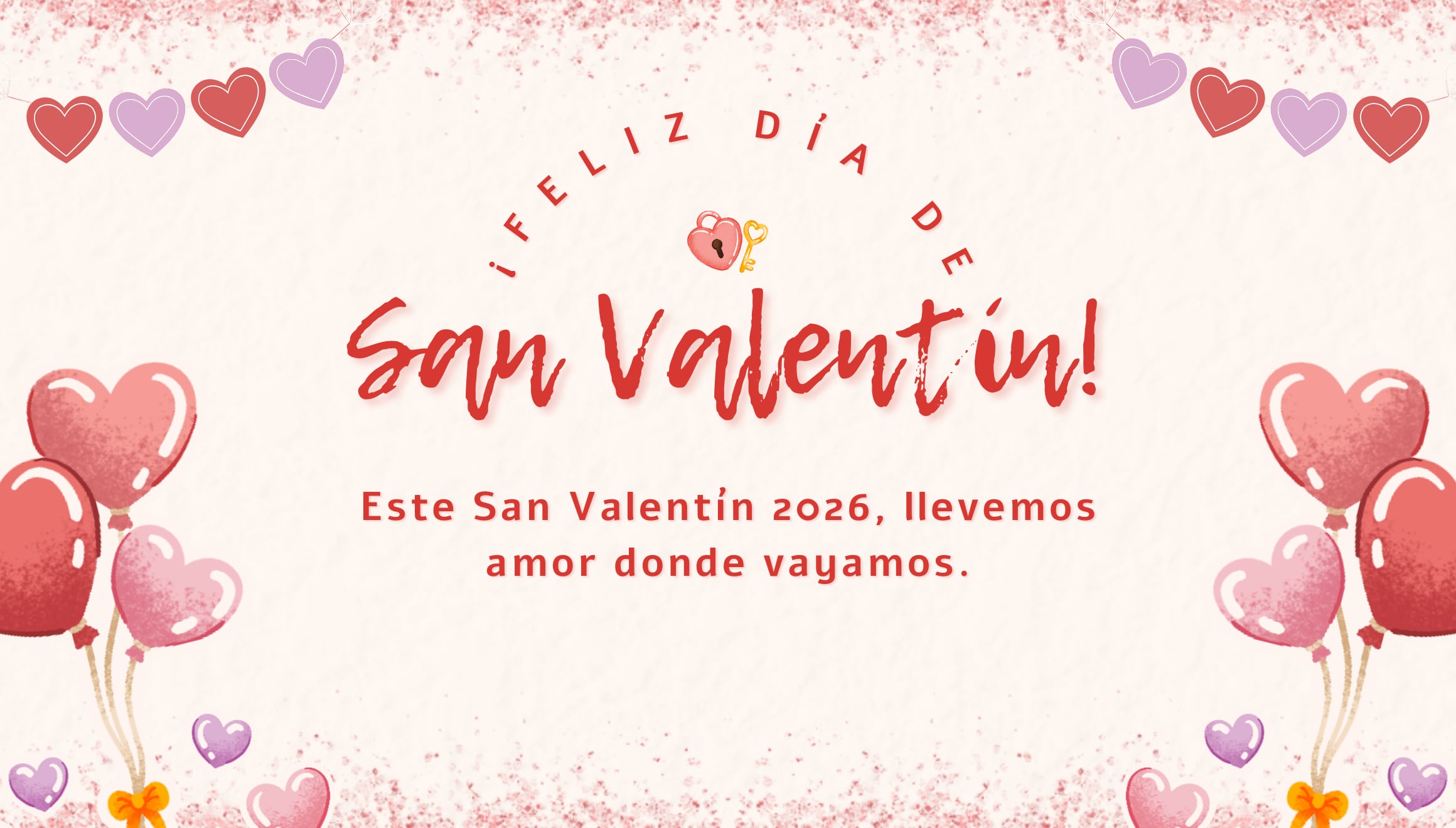 Este San Valentín 2026, llevemos amor donde vayamos. | Crédito: canva.com / Composición Gestión Mix