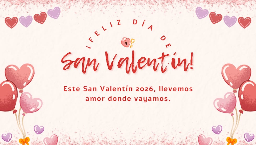 Este San Valentín 2026, llevemos amor donde vayamos. | Crédito: canva.com / Composición Gestión Mix