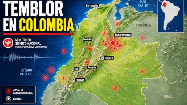 Temblor en Colombia EN VIVO hoy, 9 y 10 de octubre 2026: hora exacta, magnitud y dónde fue el epicentro del último sismo, según SGC