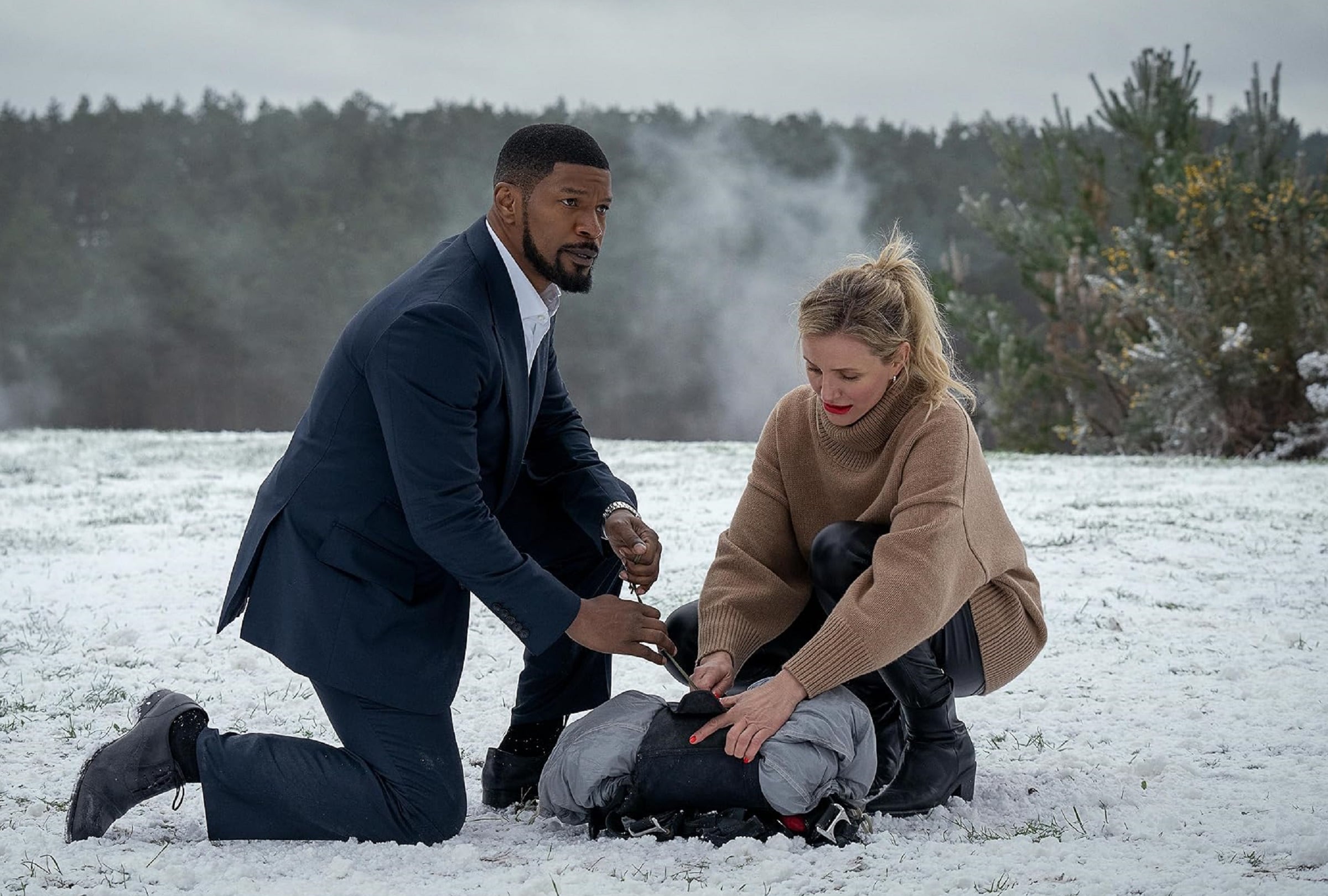 Jamie Foxx y Cameron Diaz son los protagonistas de la película de acción "De vuelta a la acción" (Foto: Netflix)