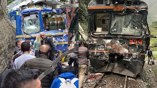 Choque frontal de trenes Inca Rail y PeruRail en Machu Picchu deja un fallecido y heridos