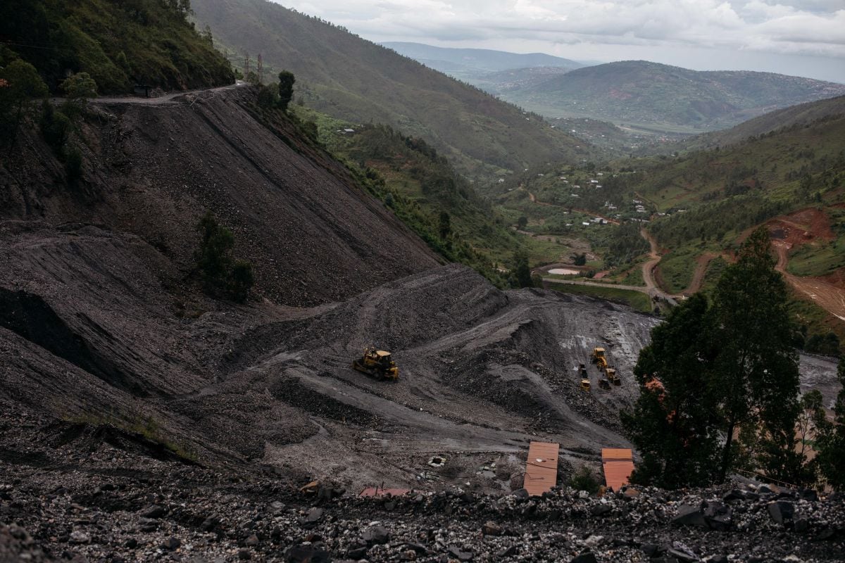 Una mina de tungsteno cerca de Kigali, Ruanda.