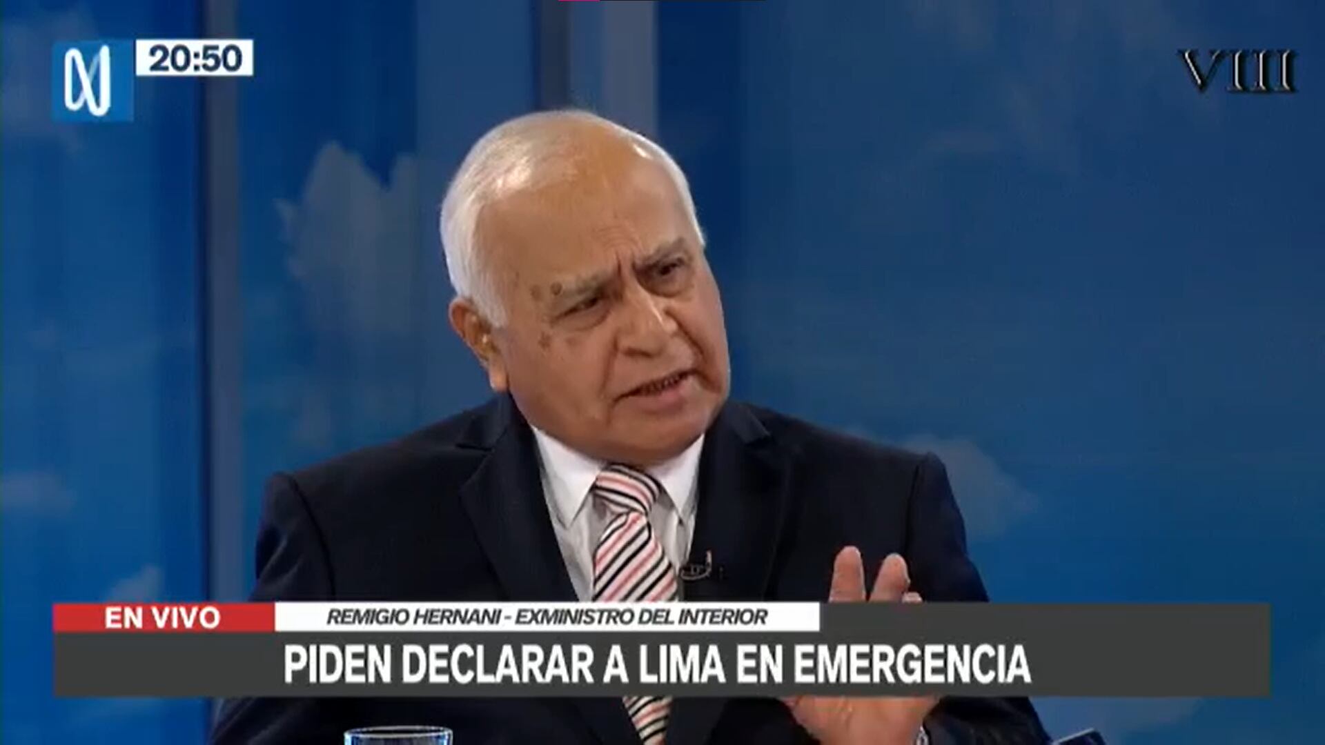 Exministro del Interior, Reminio Hernani, opina sobre el Estado de emergencia. Foto: Canal N