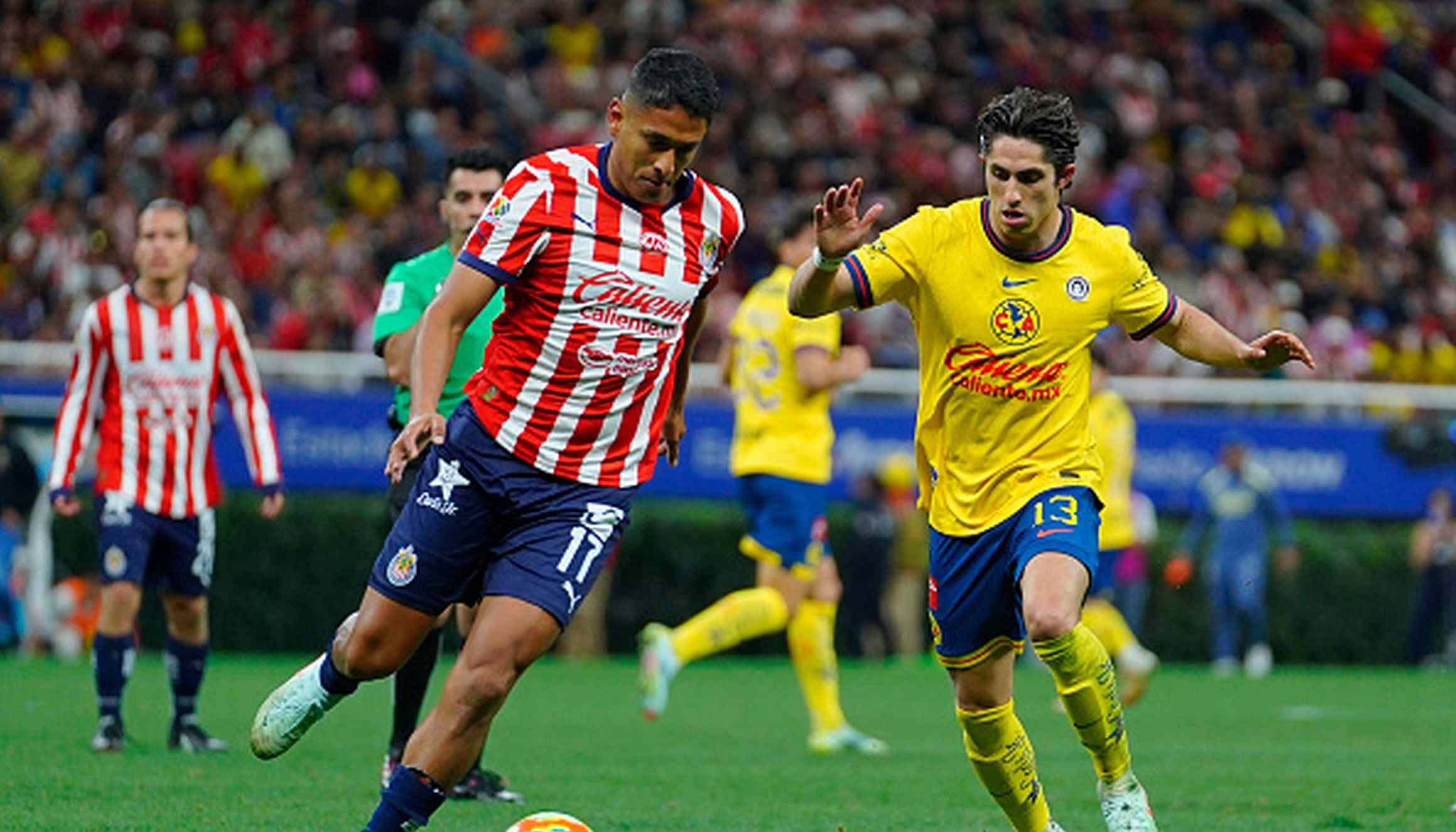 América y Chivas de Guadalajara se midieron por la vuelta de octavos de final de la Concachampions 2025. (Foto: Getty Images)