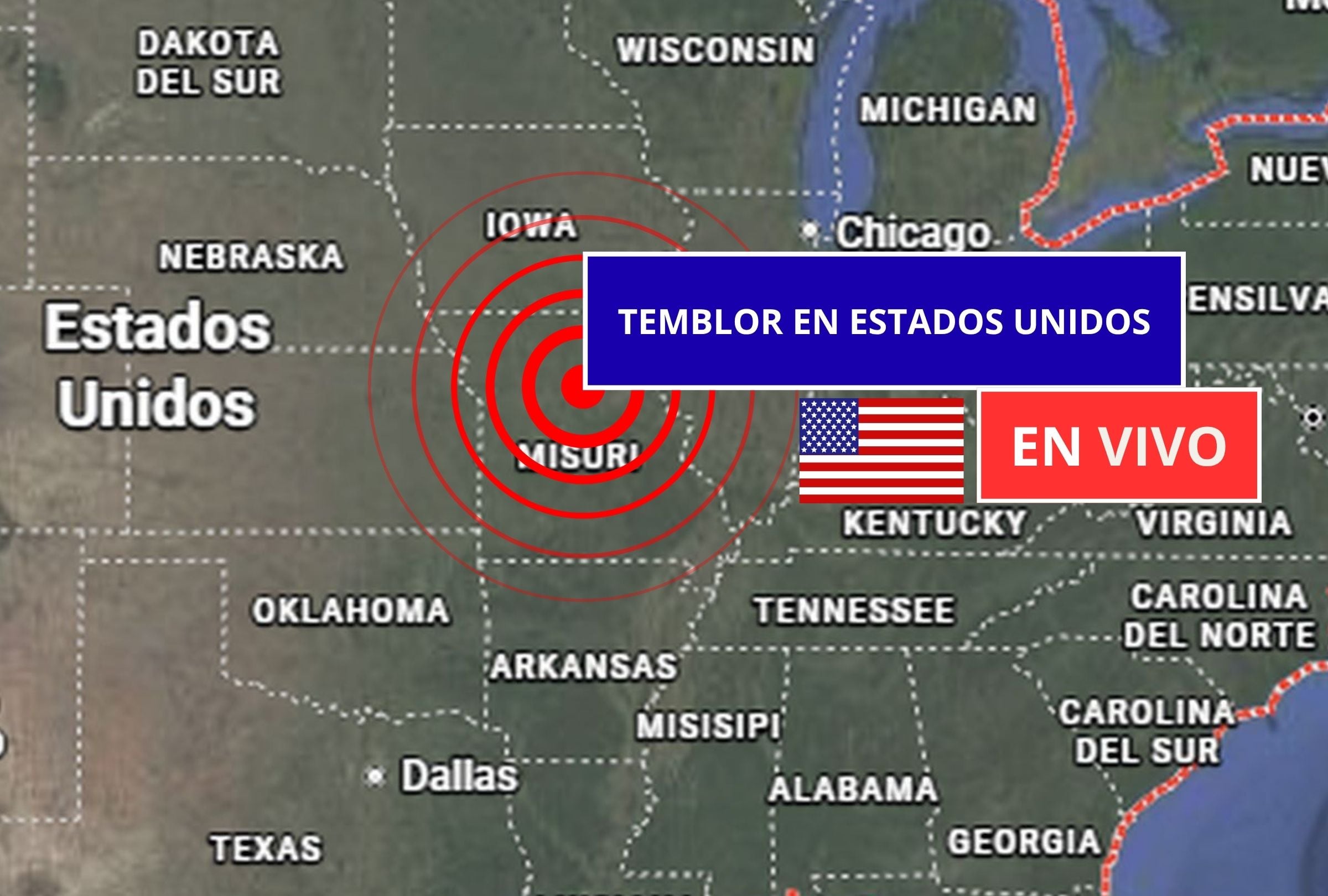 Sigue el reporte oficial del Servicio Geológico de Estados Unidos (USGS, por sus siglas en inglés) sobre los últimos temblores registrados en EE.UU. hoy, 15 de octubre de 2026. (Imagen creada con foto de Google Maps para Gestión Mix)